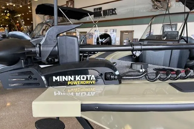 Slide: The Image of 2026 Tracker Targa V-19 Combo boat interior layout, featuring seating and storage compartments. - 6