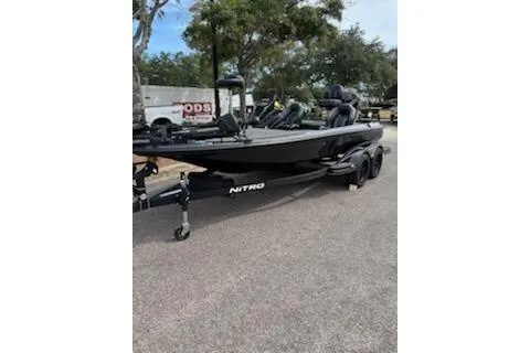 The Image of 2026 Nitro Z18 Pro boat displayed indoors with sleek design and modern features. - 0