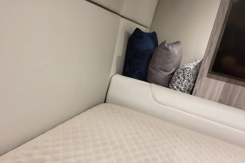 Slide: The Image of Interior of 2026 Formula 400 Super Sport Crossover with cushions and modern design. - 107