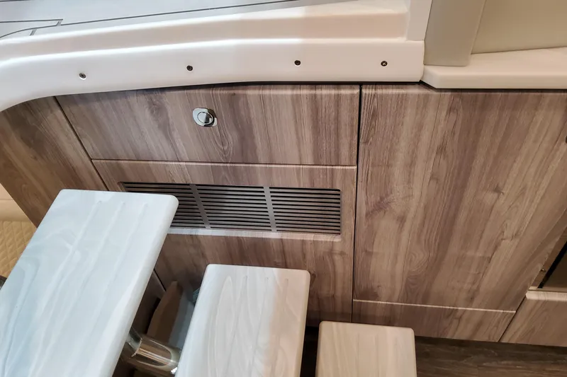 Slide: The Image of 2026 Formula 400 Super Sport Crossover interior with wood finish and modern design elements. - 110