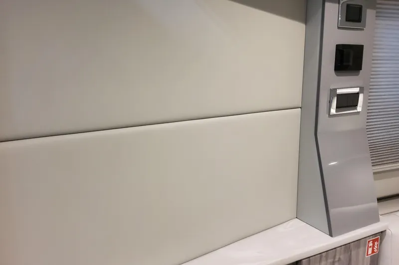 Slide: The Image of Interior panel and controls of 2026 Formula 400 Super Sport Crossover boat. - 112