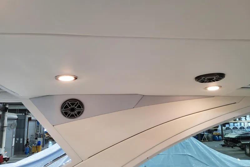 Slide: The Image of 2026 Formula 400 Super Sport Crossover interior ceiling with lights and speakers. - 140