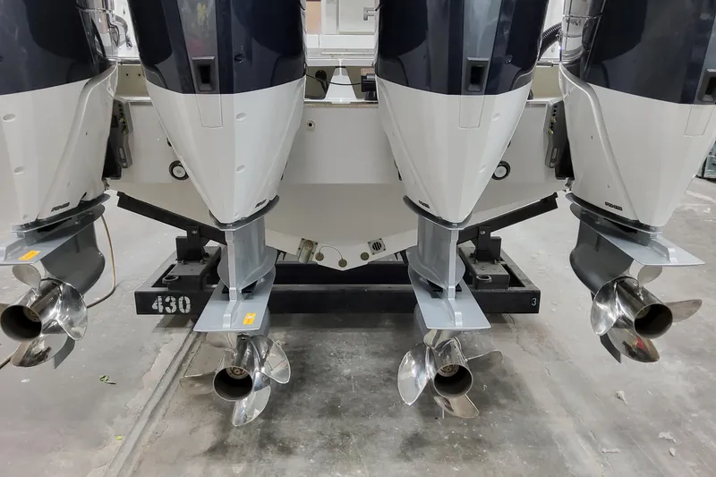 Slide: The Image of 2026 Formula 400 Super Sport Crossover with four powerful outboard engines. - 15