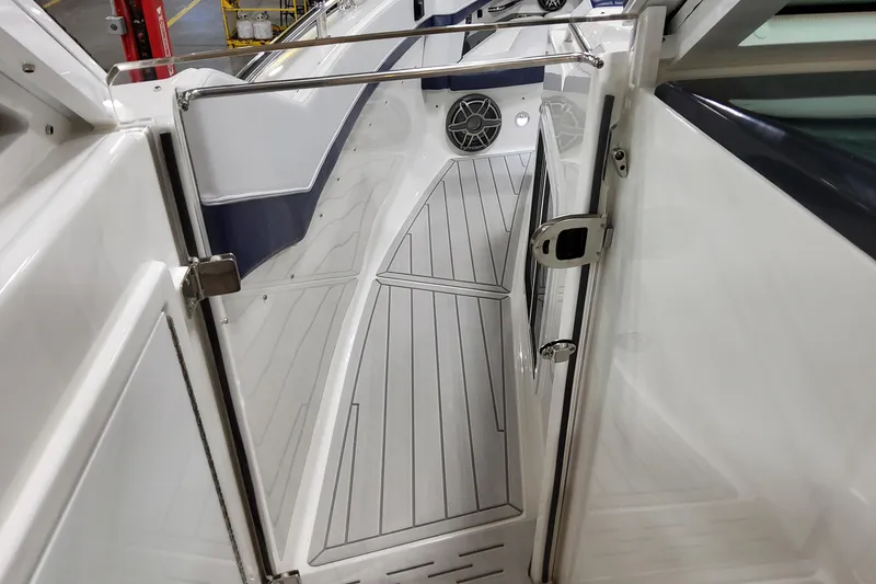 Slide: The Image of 2026 Formula 400 Super Sport Crossover boat interior with sleek deck and modern design. - 53