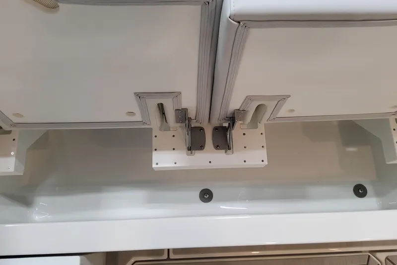 Slide: The Image of 2026 Formula 400 Super Sport Crossover interior seating and storage compartment. - 86