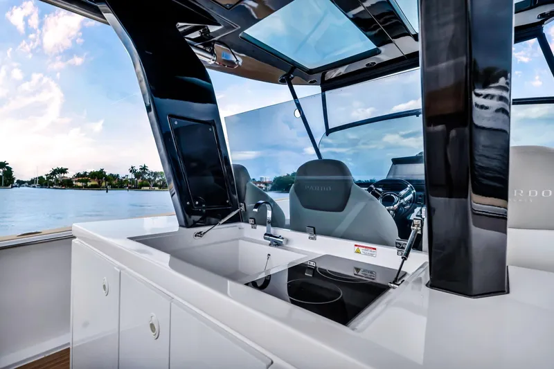 Slide: The Image of 2021 Pardo Yachts 38 interior with sleek design and modern amenities. - 27