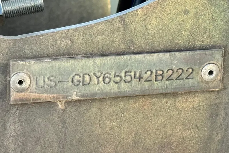 Slide: The Image of Hull identification number on 2022 Godfrey SWEETWATER 2086 boat. - 24