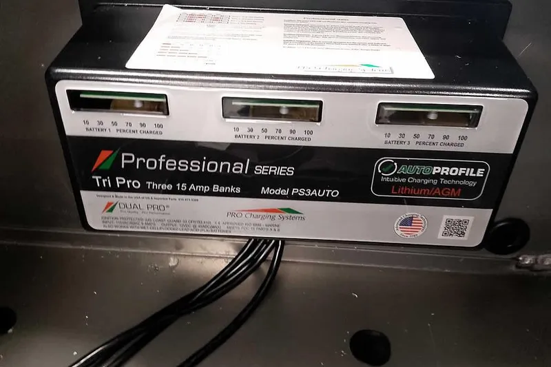 Slide: The Image of 2026 Ranger RT198P battery charger, Professional Series Tri Pro, three 15 Amp banks, AutoProfile technology. - 31