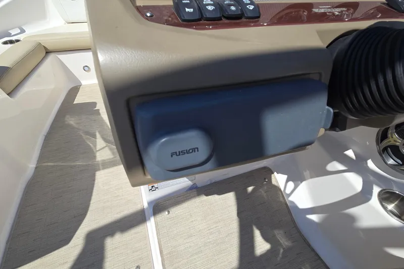 Slide: The Image of 2015 Regal 1900 Bowrider dashboard with Fusion audio system. - 20