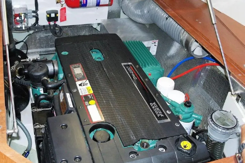 Slide: The Image of Engine compartment of 2012 Leopard 47 PC Owners' Version with Volvo Penta engine. - 51