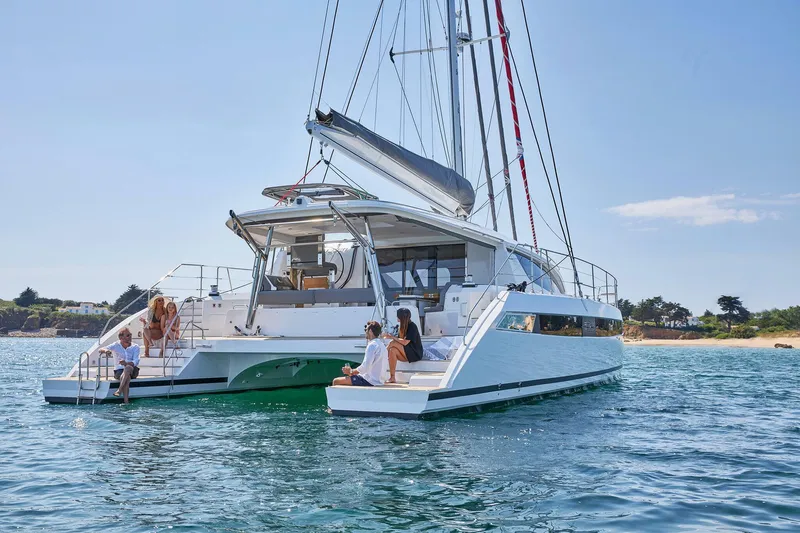 Slide: The Image of Navigation system on Privilege Signature 510 yacht, year 2025. - 13