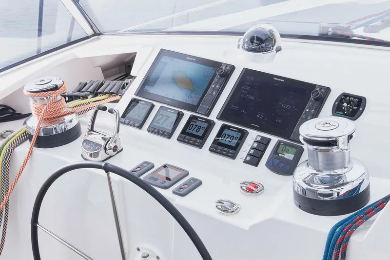 Slide: The Image of Luxurious bedroom in Privilege Signature 510 yacht, model year 2025. - 21