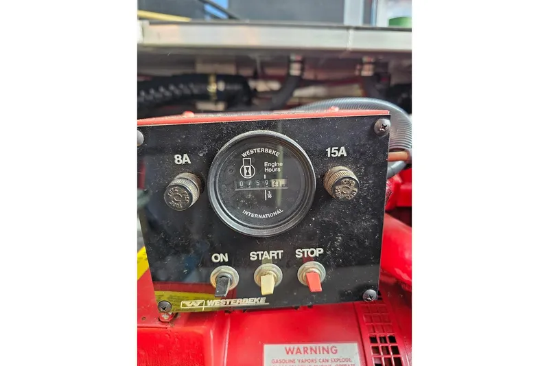 Slide: The Image of Westerbeke engine hour meter on a 2000 Sumerset 16x75 houseboat. - 50