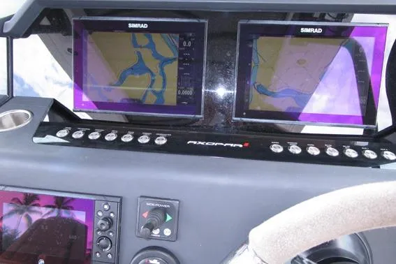 Slide: The Image of Twin Simrad helm screens - 10