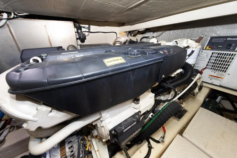 Slide: The Image of Engine room of a 2014 Tiara 5000 Coupe with Cummins Onan generator. - 40