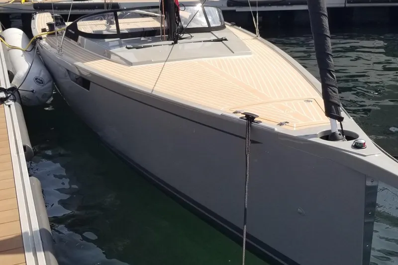 The Image of 2025 Saffier Se 27 Leisure yacht docked, showcasing sleek design and modern features. - 0