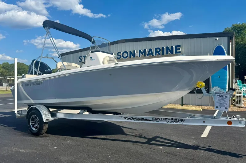 The Image of 2026 Key West 189 FS boat on trailer at Stroud & Son Marine. - 1
