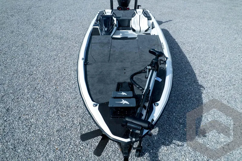 Slide: The Image of 2026 Skeeter ZXE21 boat on gravel, featuring sleek design and advanced equipment. - 88
