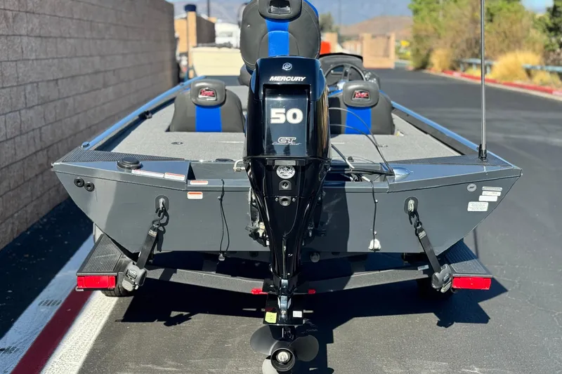 Slide: The Image of 2021 Ranger RT178 boat with Mercury 50 engine on a trailer. - 4