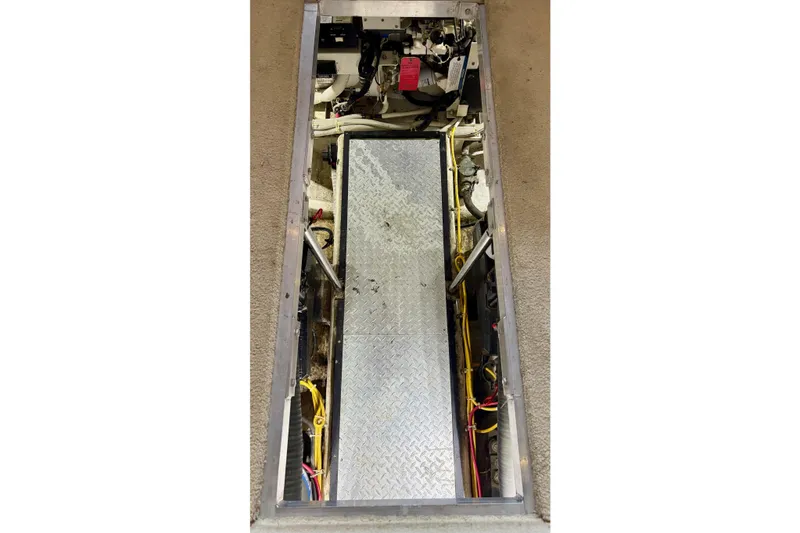 Slide: The Image of Engine room of a 2003 Carver 396 Motor Yacht with Kohler power system. - 51