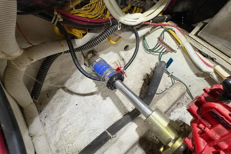 Slide: The Image of Electrical control panel of a 2003 Carver 396 Motor Yacht. - 59