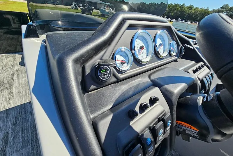 Slide: The Image of Dashboard of 2026 Bentley Pontoons Legacy 223 Quad Swing Back 3/4 Tritoon. - 23