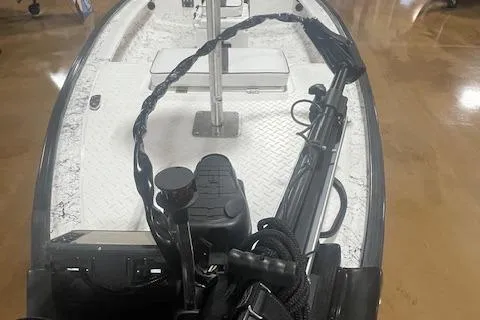 Slide: The Image of 2020 Santee 160TS boat interior with equipment and seating. - 3