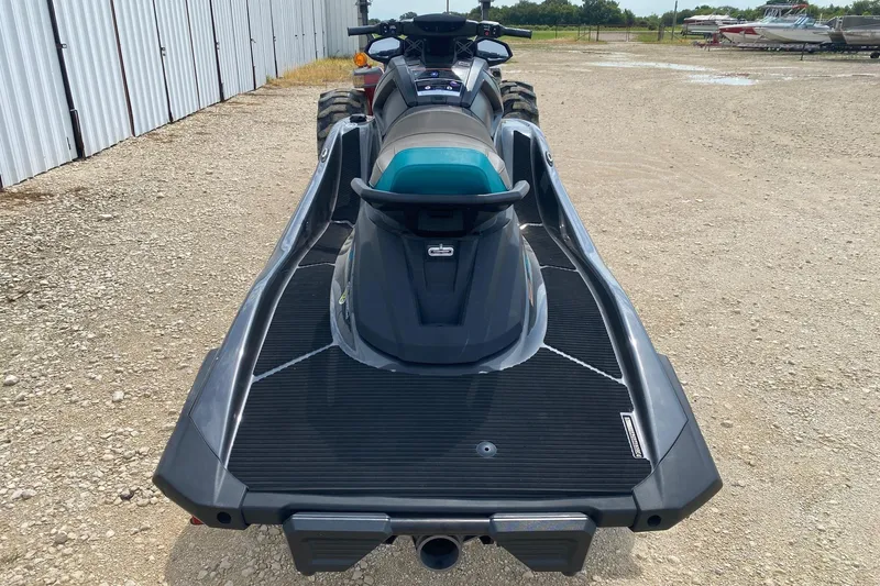 Slide: The Image of 2023 Yamaha WaveRunner VX Cruiser on gravel, rear view. - 4