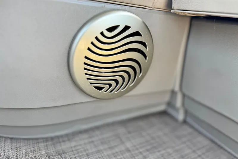 Slide: The Image of Speaker detail on 2023 Sun Tracker Party Barge 18 DLX pontoon boat. - 15