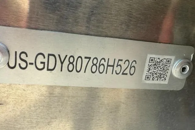 Slide: The Image of QR code and serial number on Godfrey Xperience EX2086SFLX 2026 model. - 12
