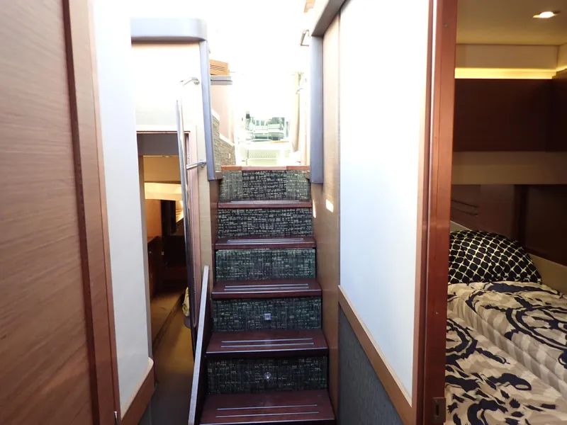 Slide: The Image of Luxurious bathroom interior of 2015 Sea Ray 510 Fly yacht with modern fixtures. - 41