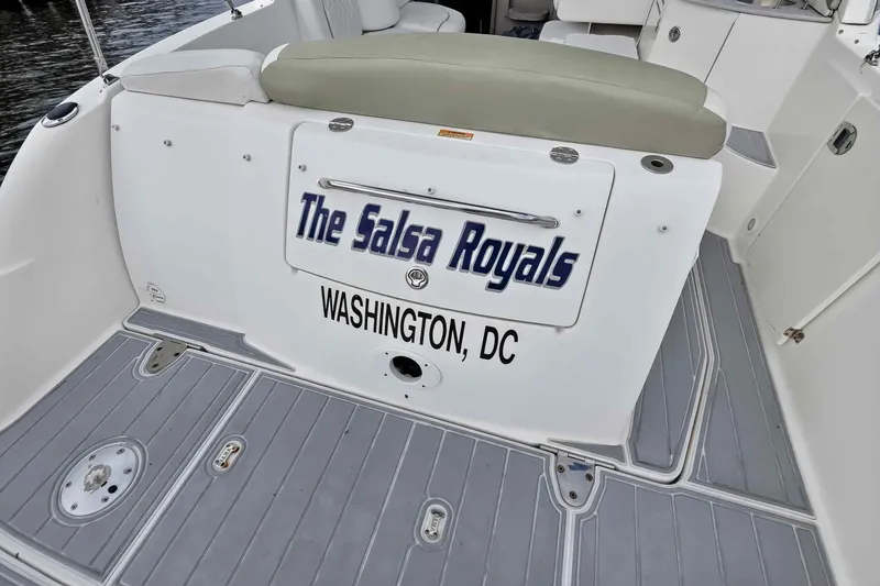 Slide: The Image of 2007 Sea Ray 290 Sundancer boat with "The Salsa Royals" name, Washington, DC. - 17