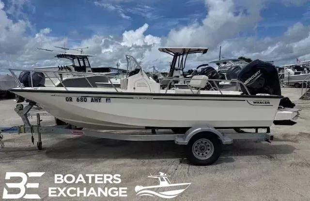 The Image of Boston Whaler 170 Montauk 2023 on trailer at Boaters Exchange. - 1