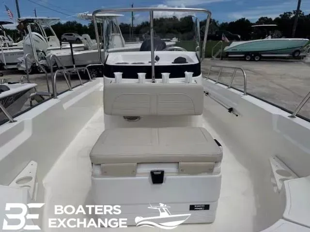 Slide: The Image of Interior view of a 2023 Boston Whaler 170 Montauk boat. - 8