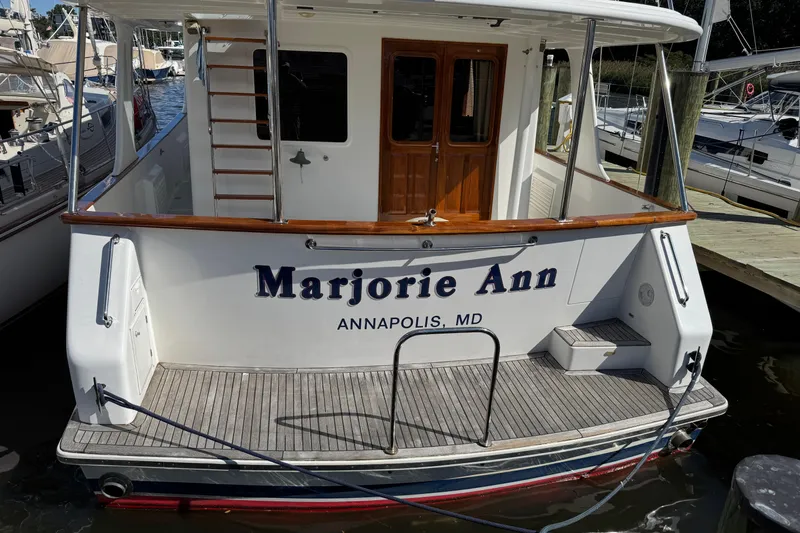 Slide: The Image of 2006 DeFever 52 Euro yacht "Marjorie Ann" docked in Annapolis, MD. - 10