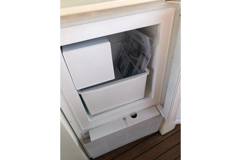 Slide: The Image of Built-in storage compartment on a 1998 Sunseeker Predator 58 yacht. - 31