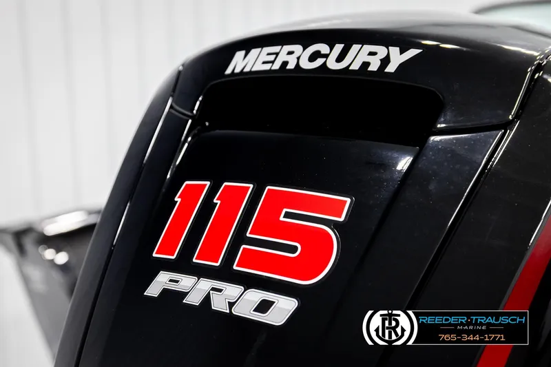 Slide: The Image of Mercury 115 Pro outboard motor on 2026 Lund 1800 Explorer Sport boat. - 40