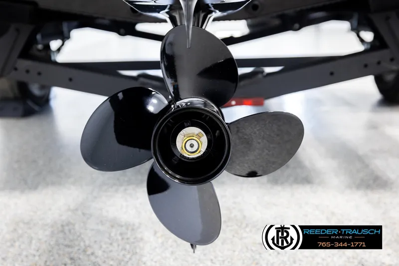 Slide: The Image of Close-up of a 2026 Lund 1800 Explorer Sport boat propeller. - 41