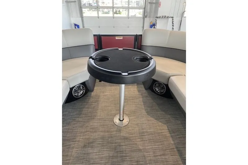 Slide: The Image of Interior of 2025 Viaggio Lago V-U boat with seating and table. - 14