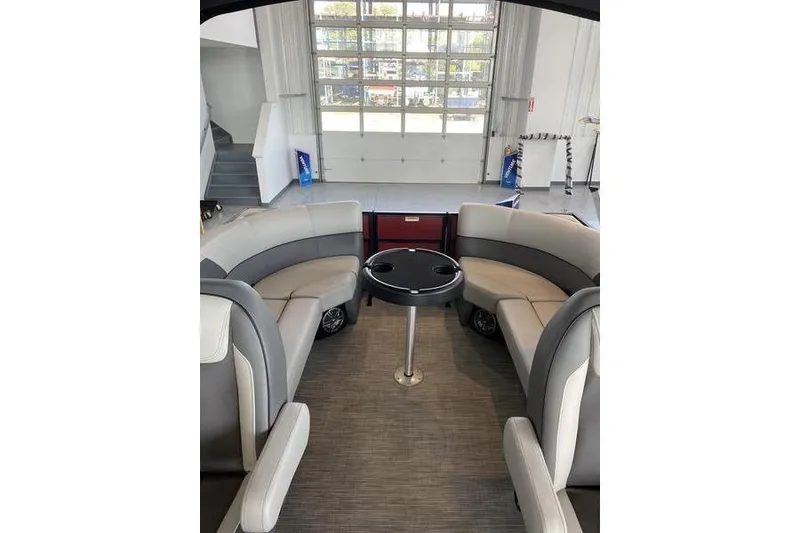 Slide: The Image of Luxurious interior of 2025 Viaggio Lago V-U with modern seating and table. - 23