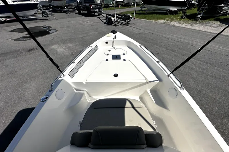 Slide: The Image of 2022 Key West 1720 Center Console boat on trailer, viewed from above. - 21