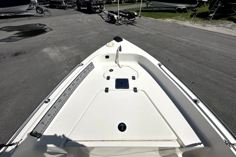 Slide: The Image of 2022 Key West 1720 Center Console boat deck with measurement scale. - 24