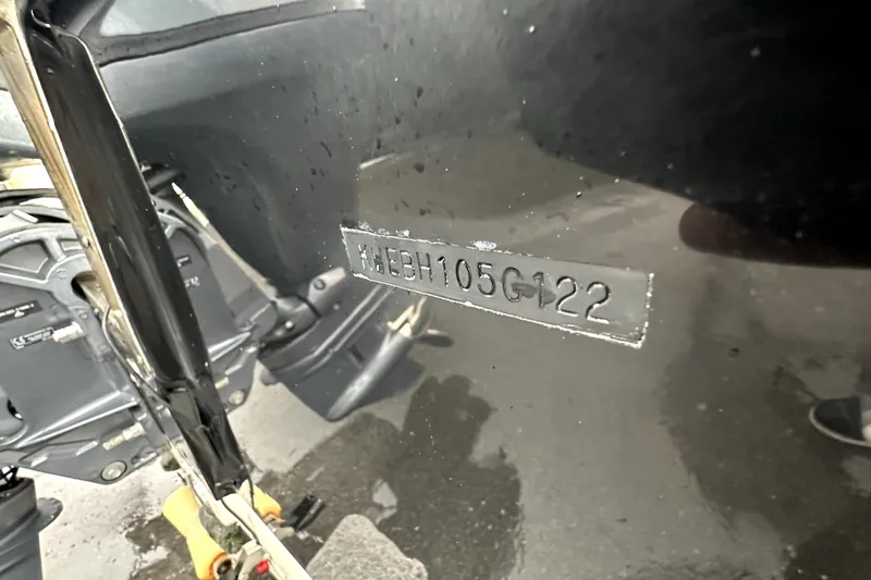 Slide: The Image of 2022 Key West 1720 Center Console boat with visible hull identification number. - 46