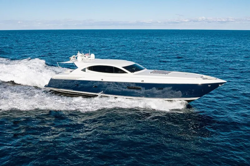 Slide: The Image of 2005 McMullen & Wing Custom Express Sport Cruiser sailing on open ocean. - 0