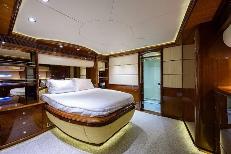 Slide: The Image of Luxurious cabin interior of 2005 McMullen & Wing Custom Express Sport Cruiser yacht. - 11