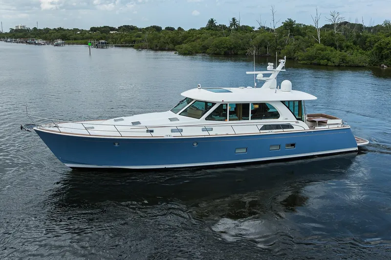 Slide: The Image of Sabre 66 SANDCRAB - Port Aft Profile - 78