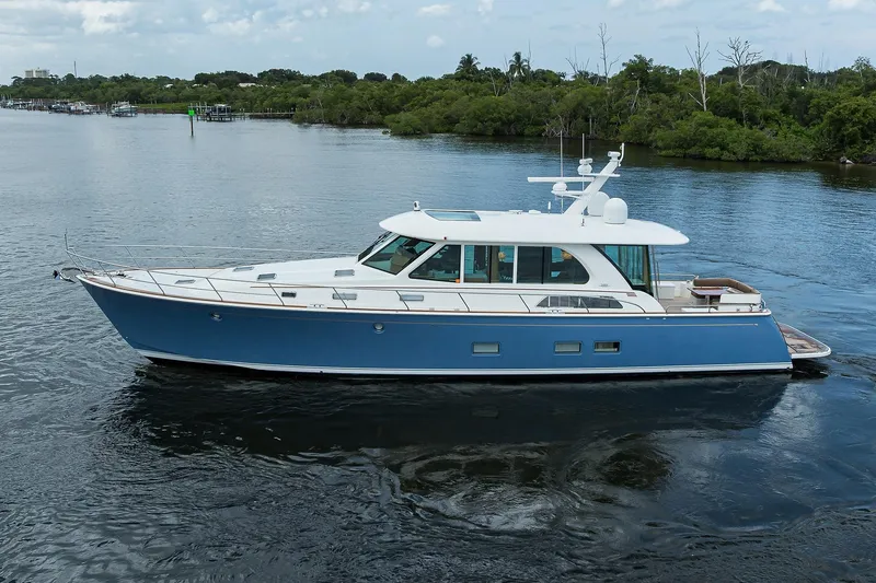 Slide: The Image of Sabre 66 SANDCRAB - Port Aft Profile - 79