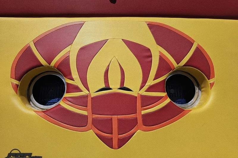 Slide: The Image of Colorful abstract design on a 1995 Wellcraft 29 Scarab boat interior. - 40