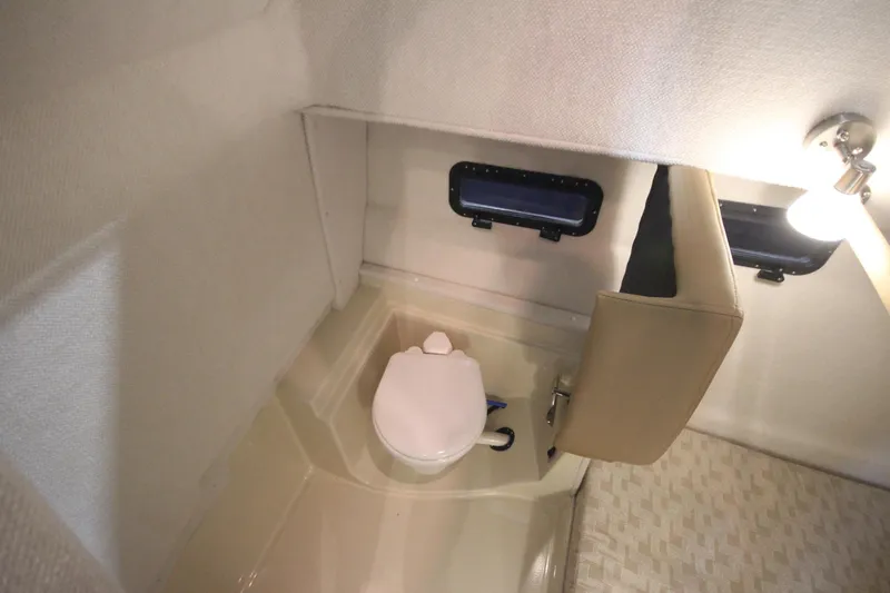 Slide: The Image of 2026 Ranger Tugs R-31 Command Bridge Luxury Edition bathroom interior with modern fixtures. - 30