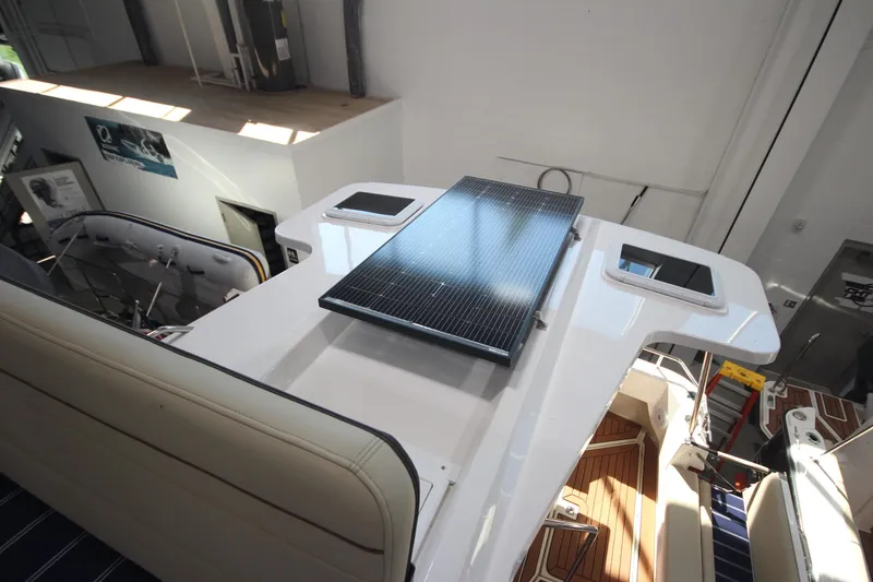 Slide: The Image of 2026 Ranger Tugs R-31 Command Bridge Luxury Edition with solar panel on deck. - 42